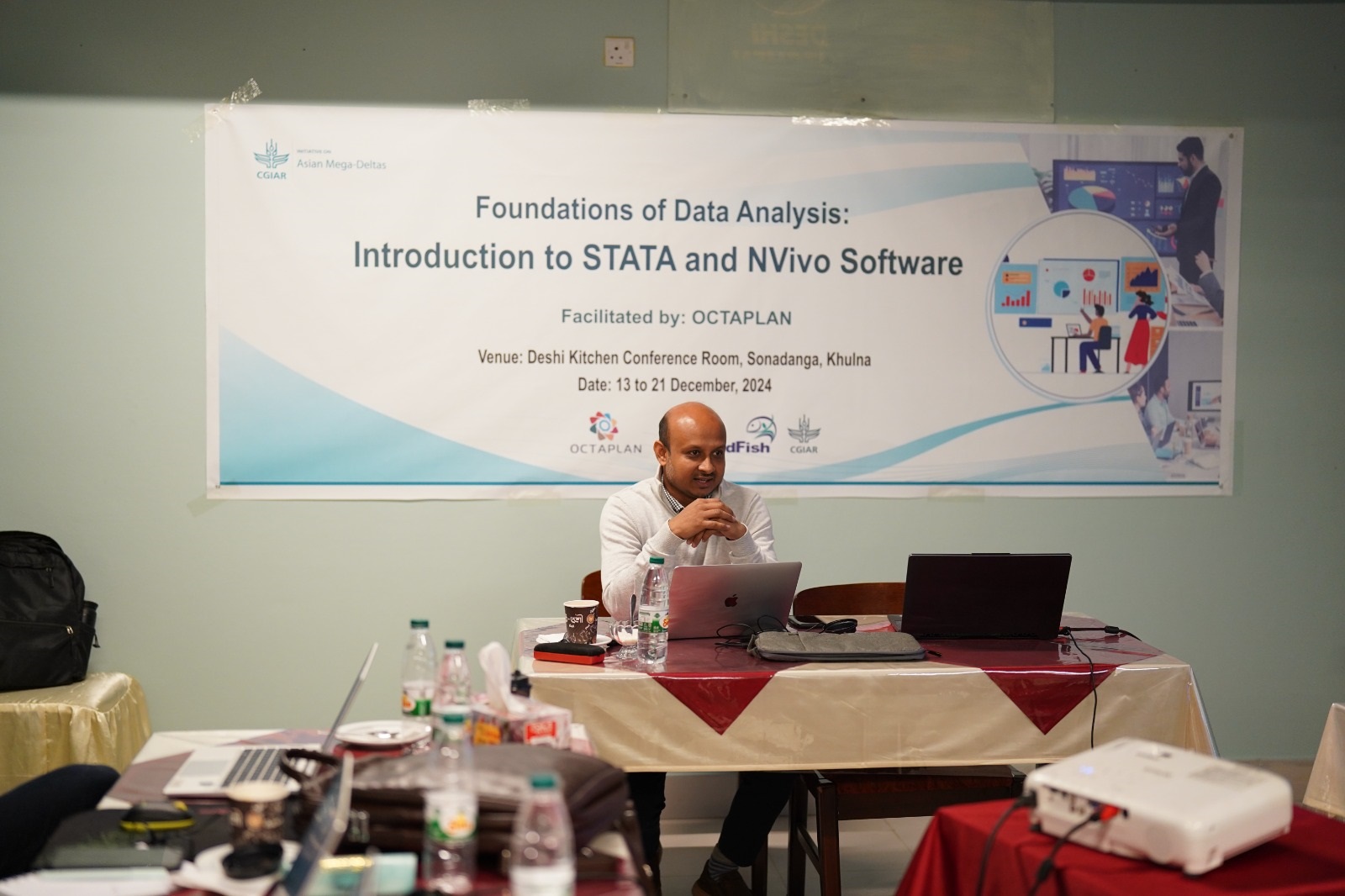 Nine days training on STATA and NVIVO 2